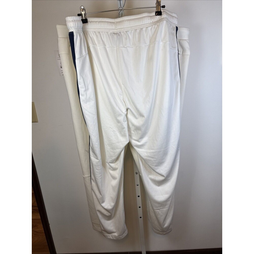 NEW LOT 2 Men's Athletic Works Jogger Sweatpants XXL White  Blue Trim 2 Pair - Picture 12 of 13
